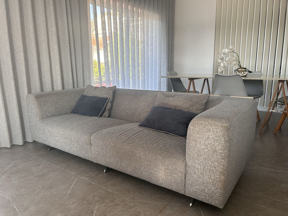 Sofá Chaise Longue Cinzento