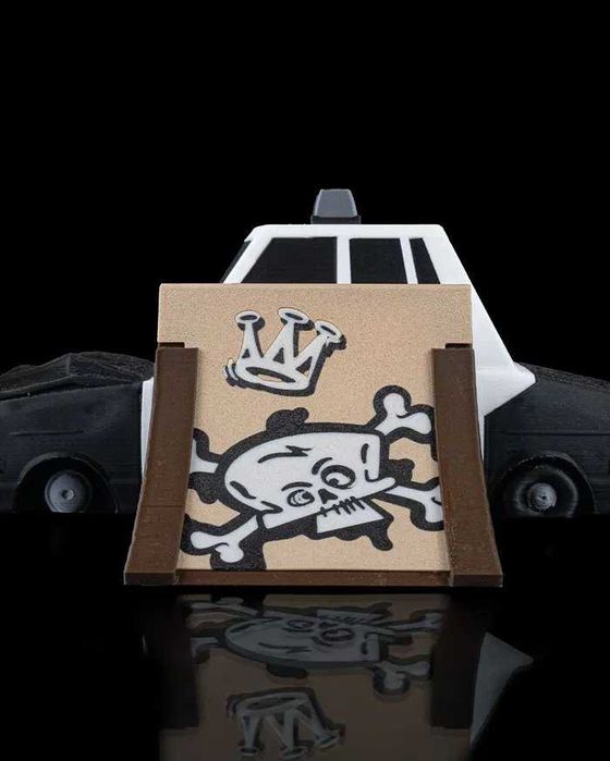 Rampa de carro policia - mini Parque skate de dedos | impressão 3D Bus