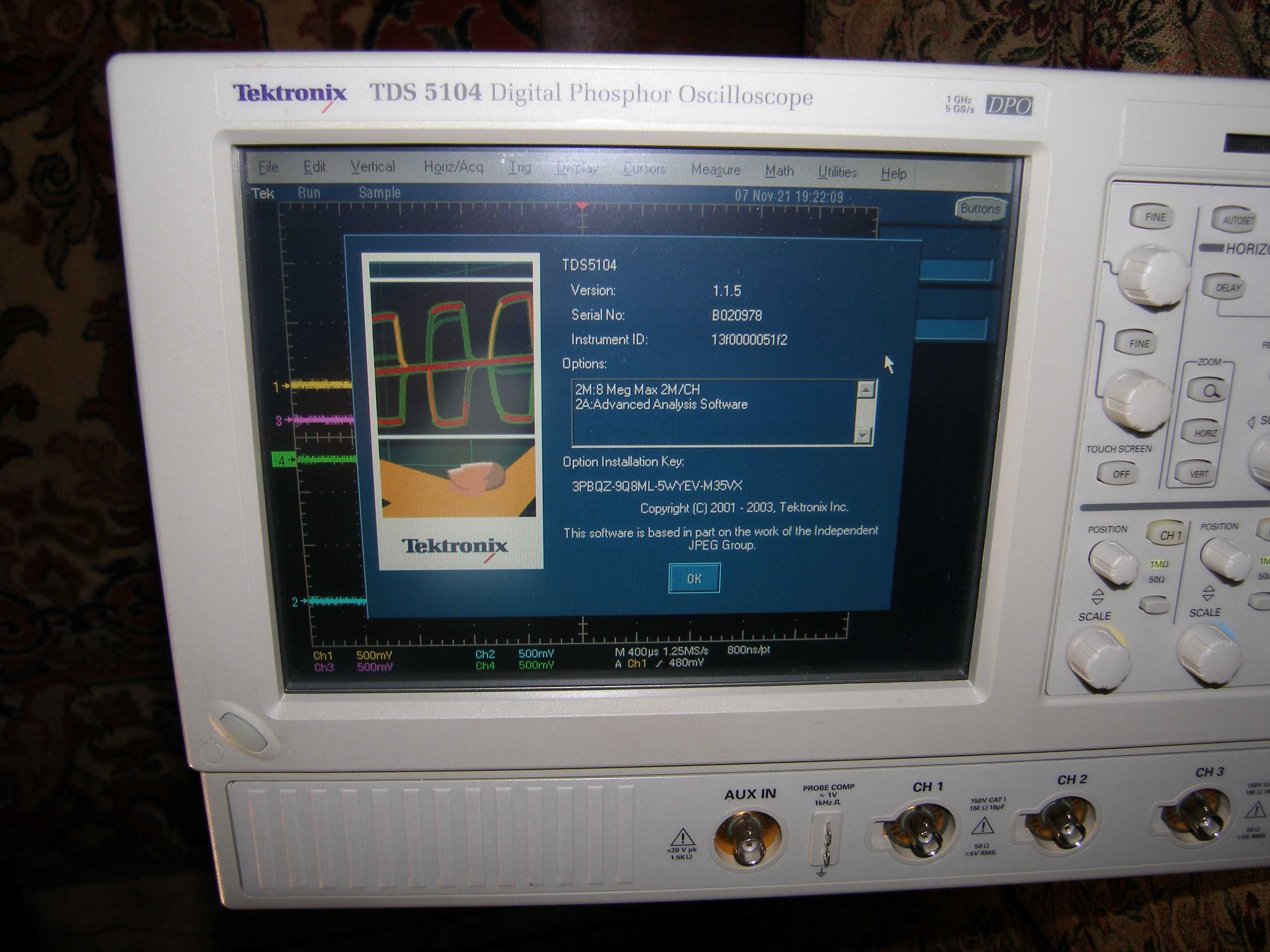 (Скидка-300$) Профессион. осциллограф Tektronix TDS 5104 1 ГГц 5 ГС/с