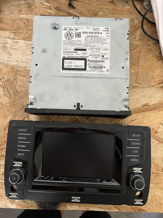 Radio wyświetlacz komplet Vw golf VII