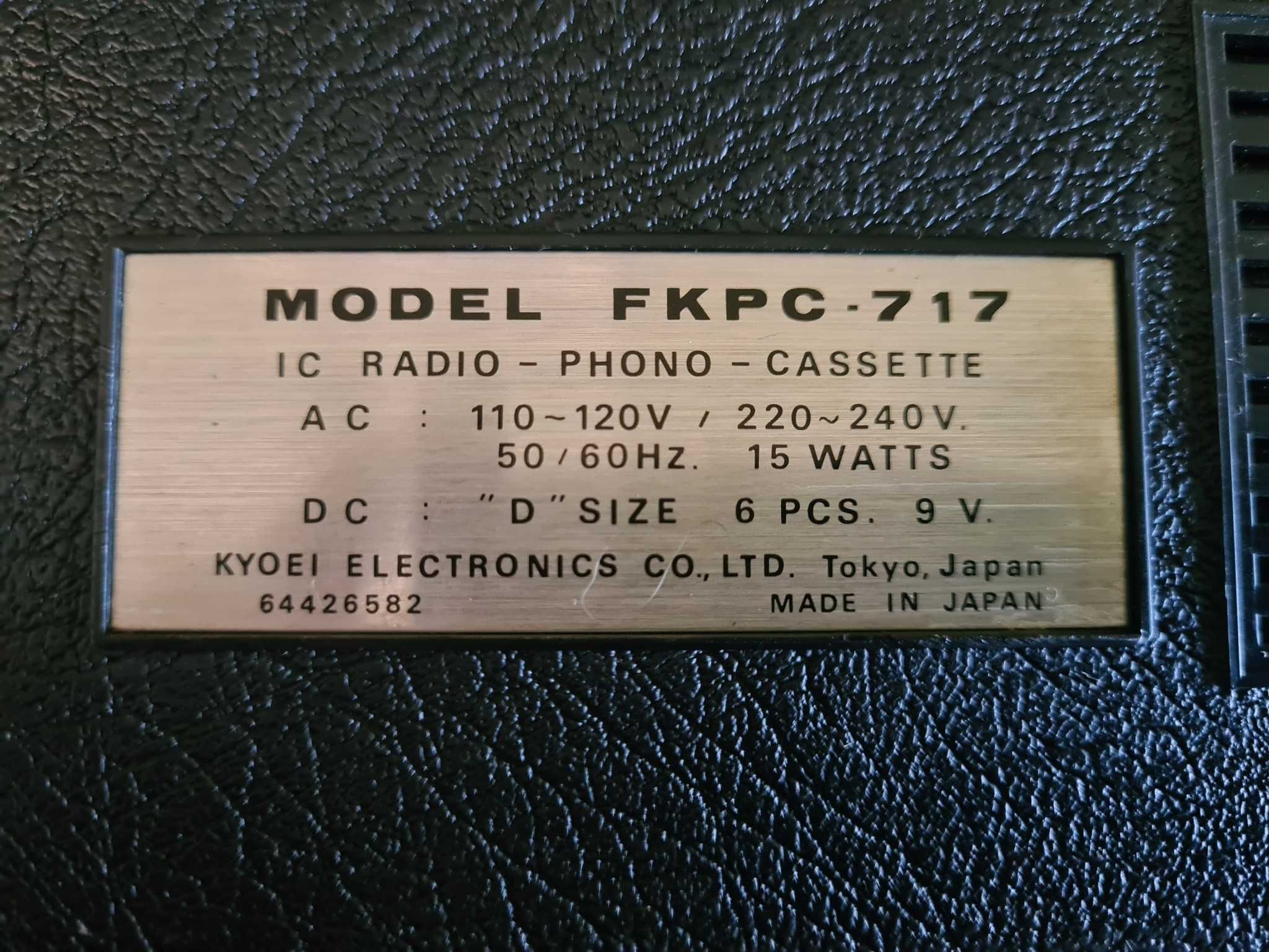 Aparelhagem de som portátil Silvano FKPC-717