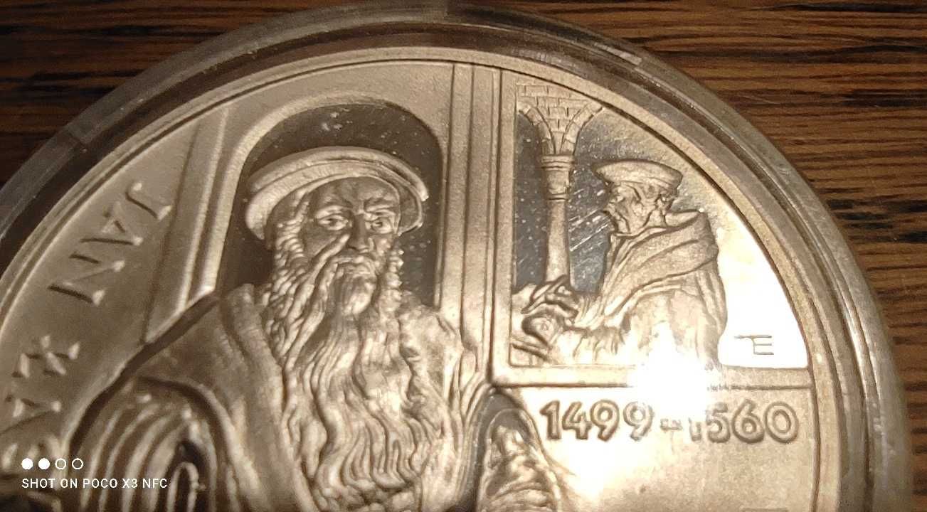 Moneta kolekcjonerska Polska 10 złotych 1999 Jan Łaski srebro mennicza