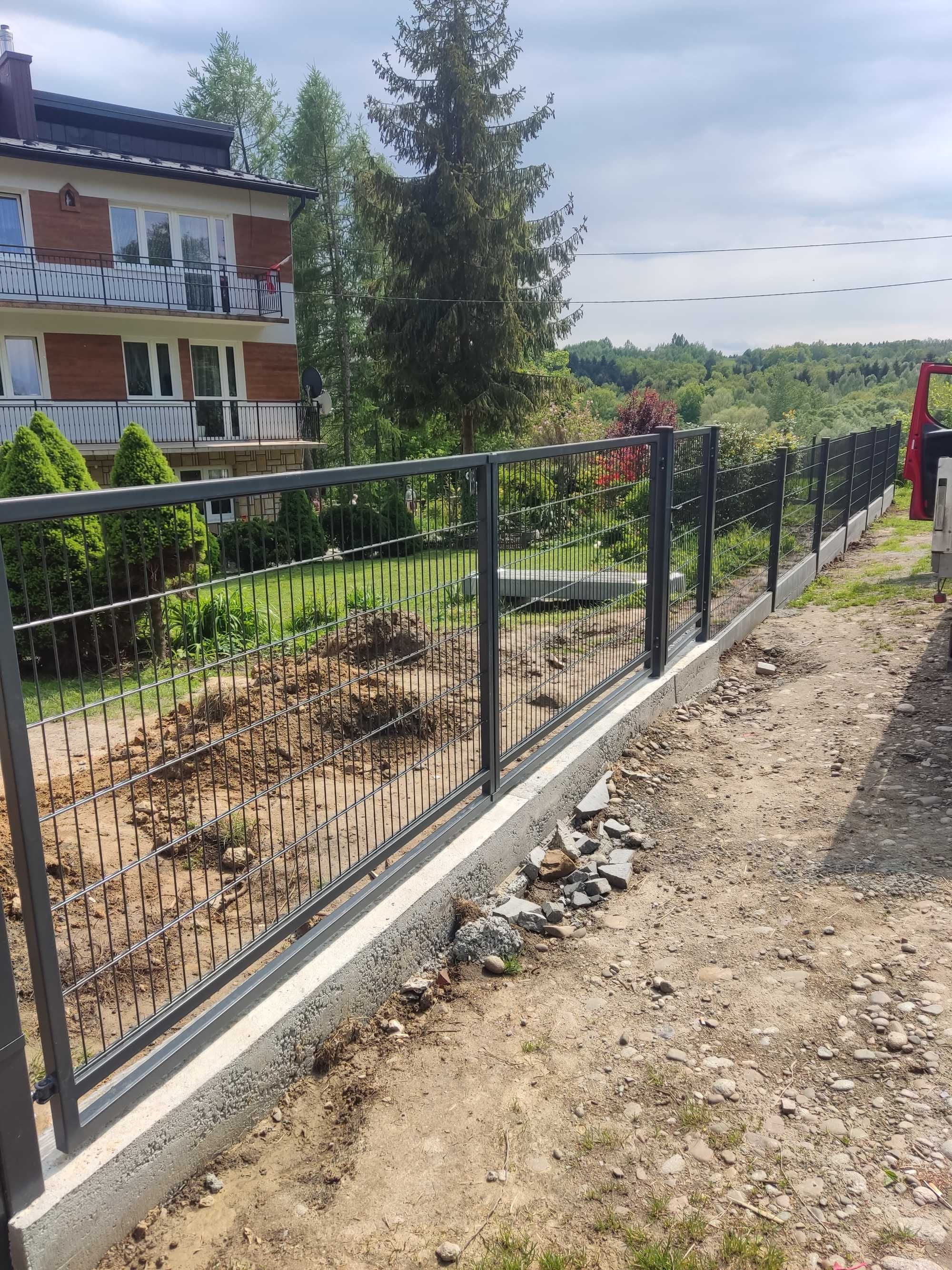 Ogrodzenie panelowego komplet panel h123 fi4mm ROPCZYCE