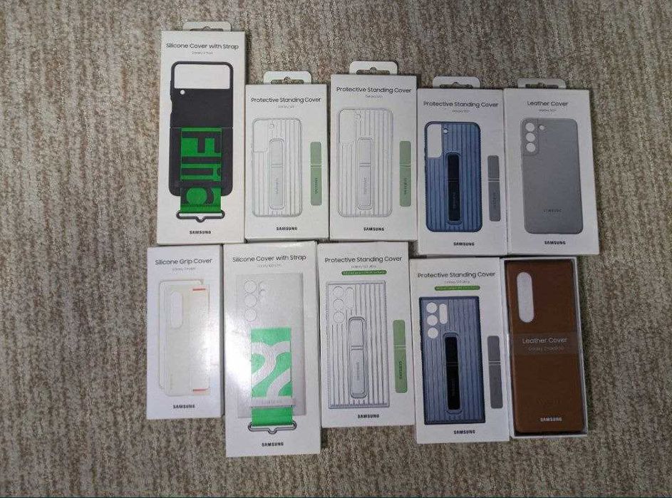 Оригинальные чехлы для Samsung S22, S22+, S22 Ultra, Z Flip 4, Fold 4