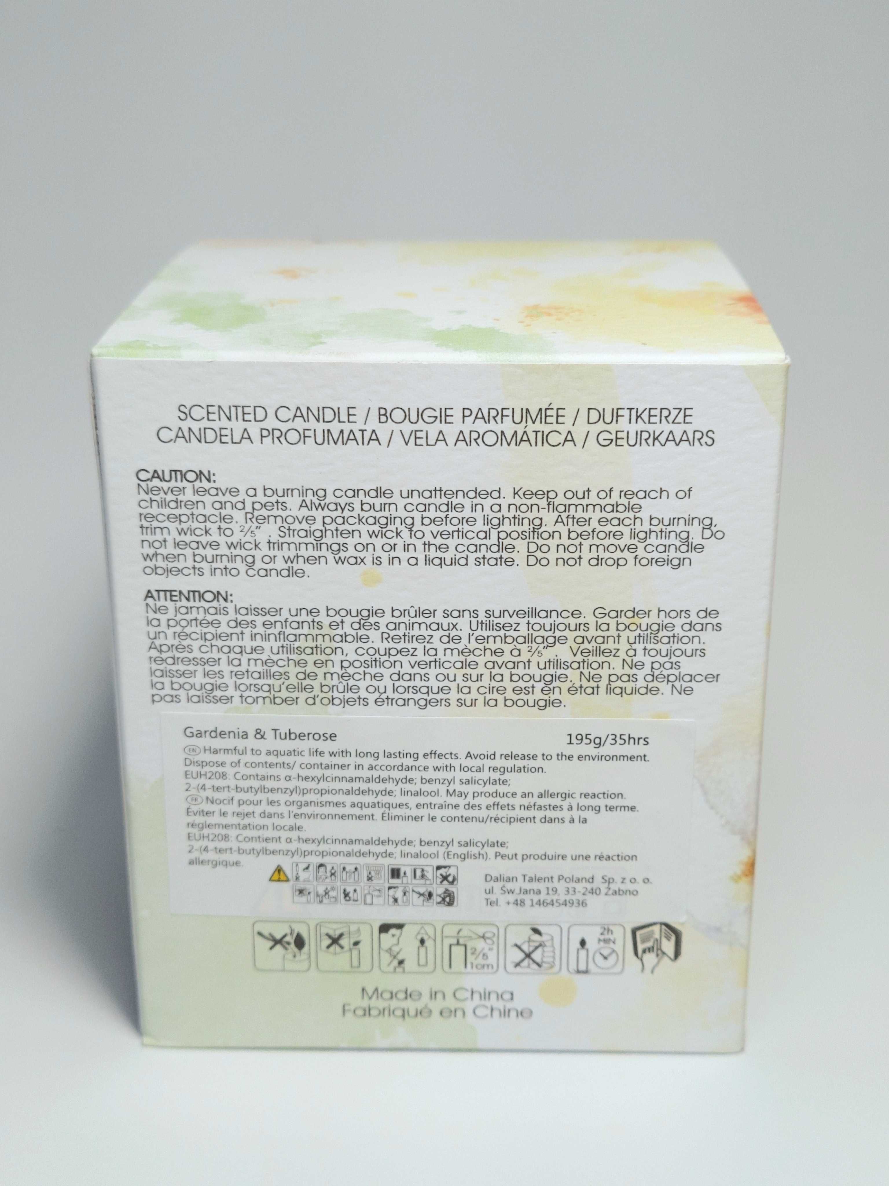 Aroma Naturals Świeca zapachowa Gardenia i Tuberoza