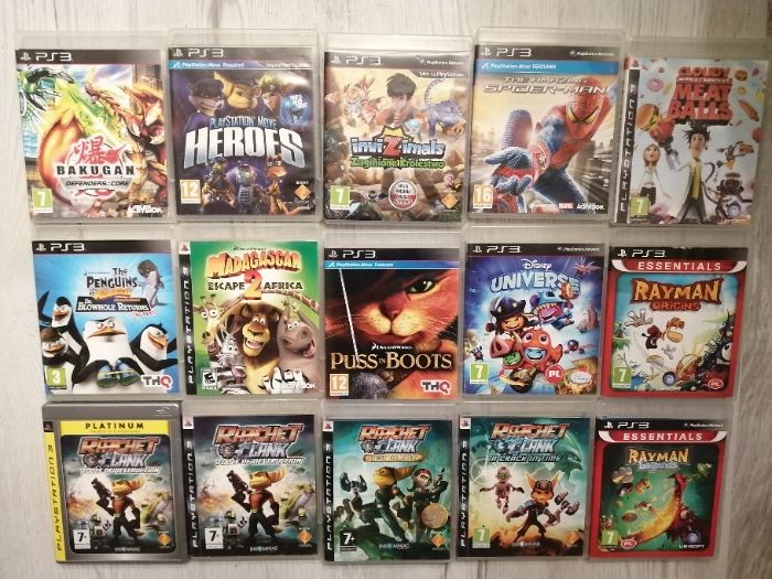 PS3 Gry dla dzieci lego, marvel, rayman różne tytuły
