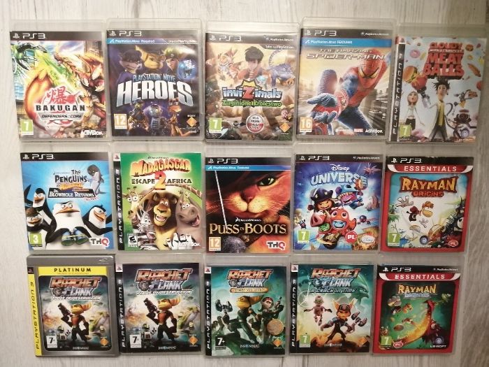 PS3 Gry dla dzieci lego, marvel, rayman różne tytuły