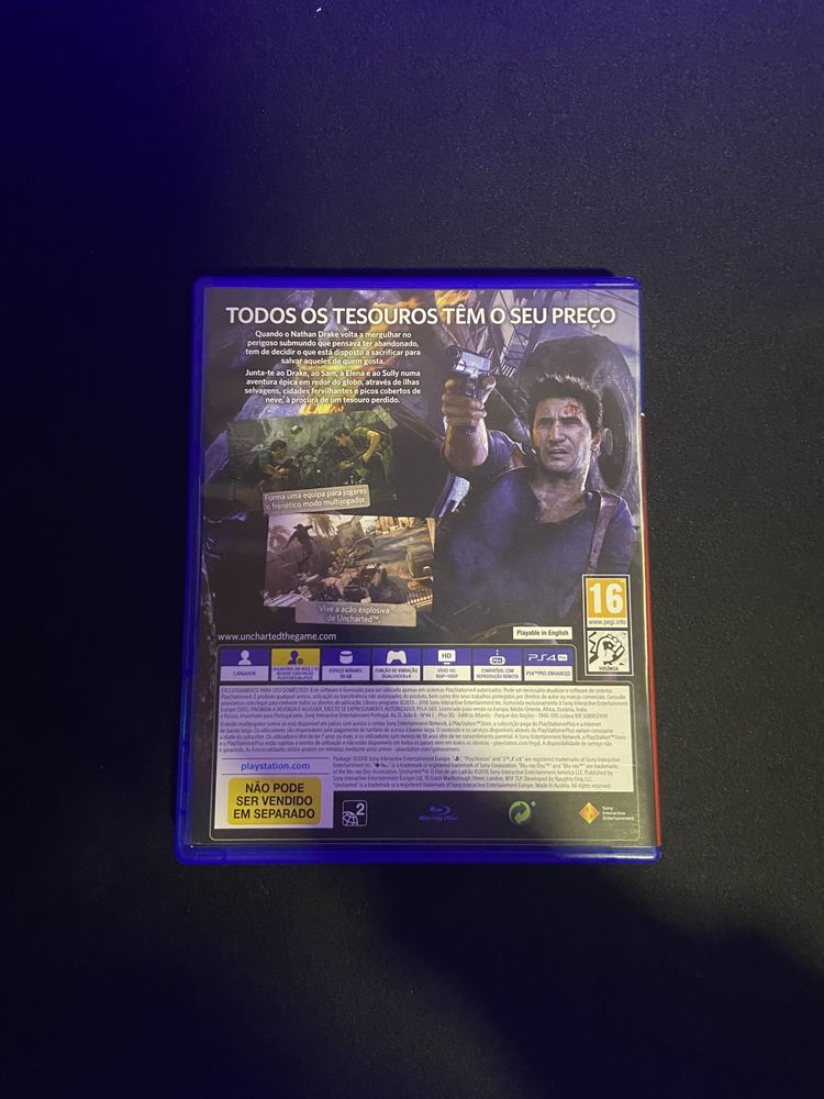 Uncharted 4- Jogo PS4