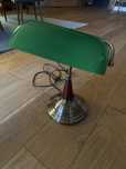 Lampa bankierska - zielona