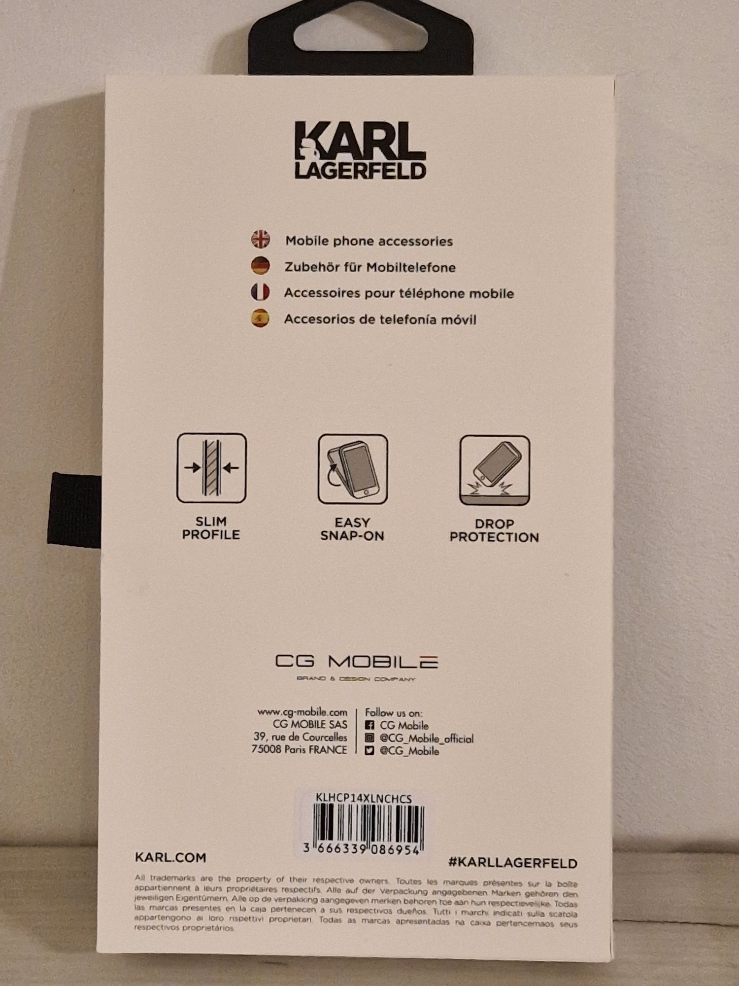 Oryginalne Etui KARL LAGERFELD Glitter Choupette Iphone 14 Pro Max