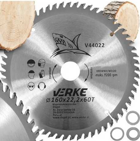 Tarcza Piła Widiowa Do Drewna 160x22,2x60T 190x30
