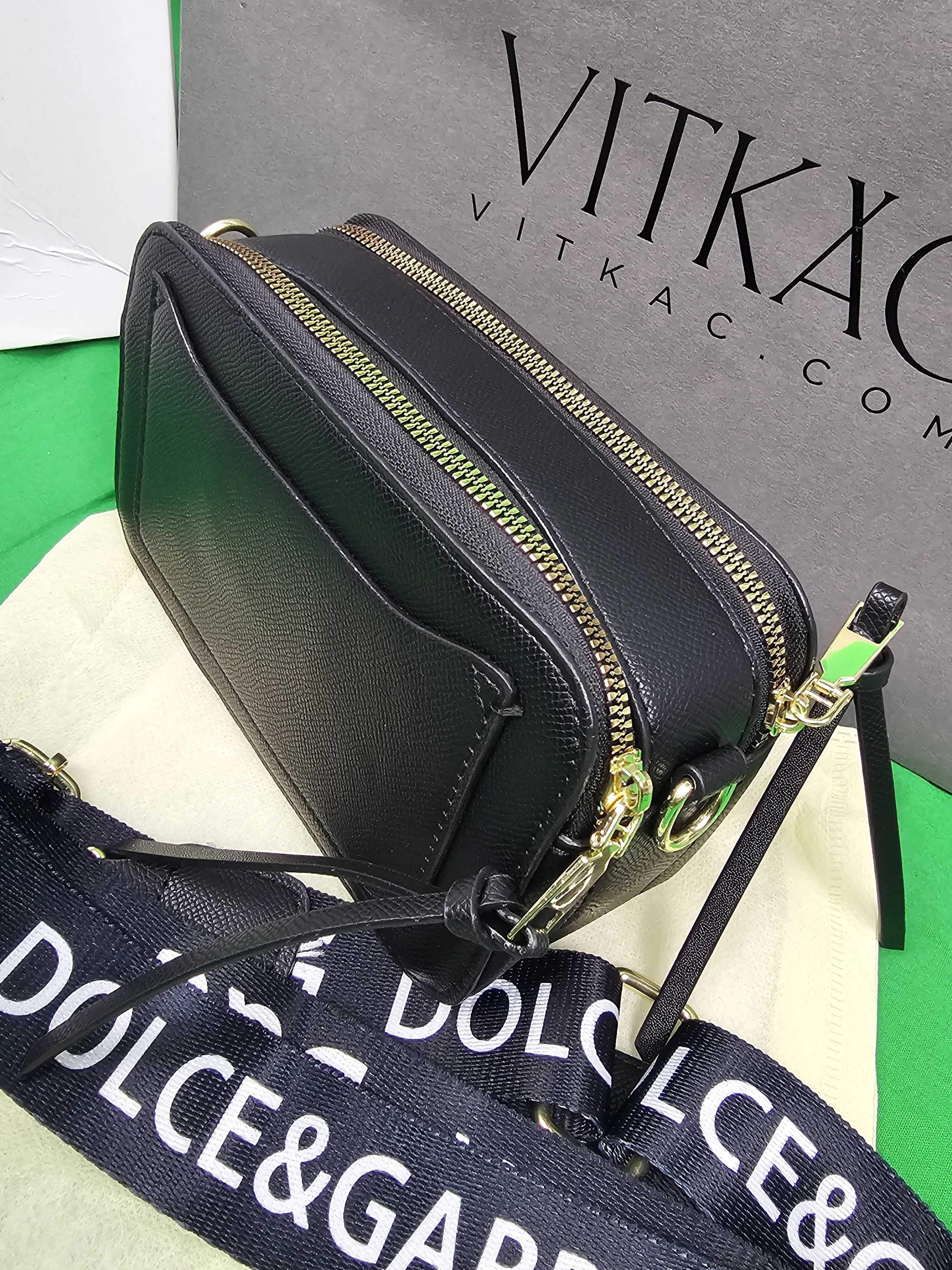 Torebka damska Dolce Gabbana torba biznesowa nowość czarna kuferek