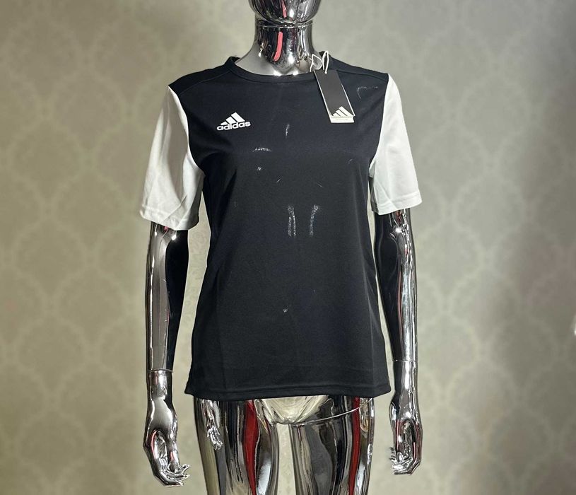 T-Shirt Adidas Sportowy czarny rozmiar. 164