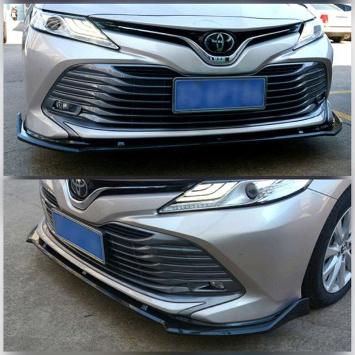 Сплиттер для Toyota Camry70 диффузор губа пороги спойлер сплiтер
