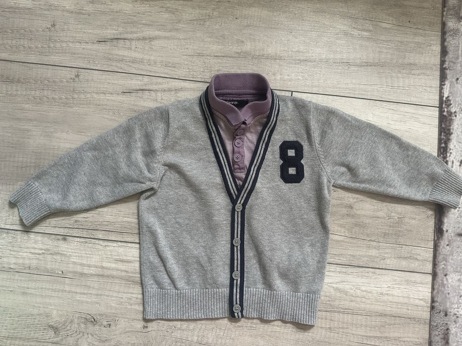 Sweter szary 86-92 dla chlopca