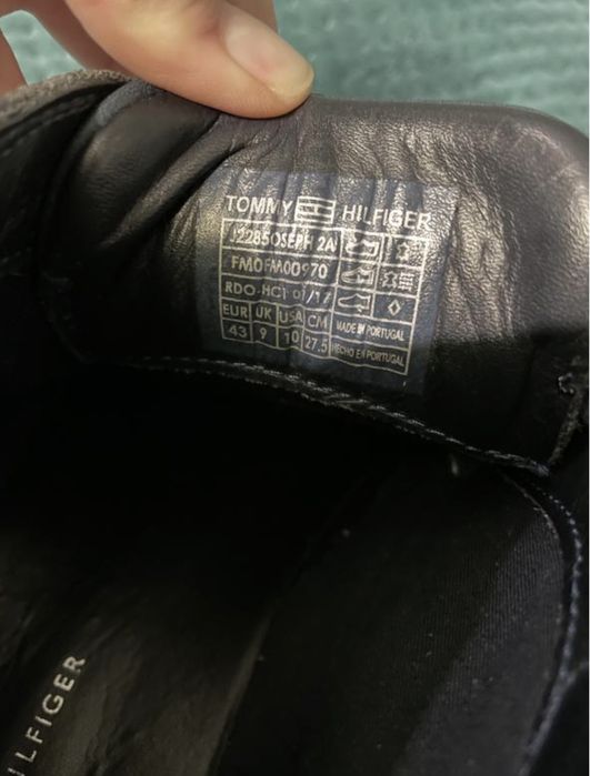 Мужские Ботинки на шнурках Tommy Hilfiger (Томми Хилфигер)  оригинал