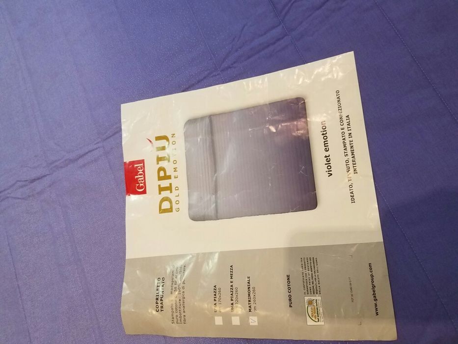 Colcha nova 260×260de algodão com ligeiro enchimento