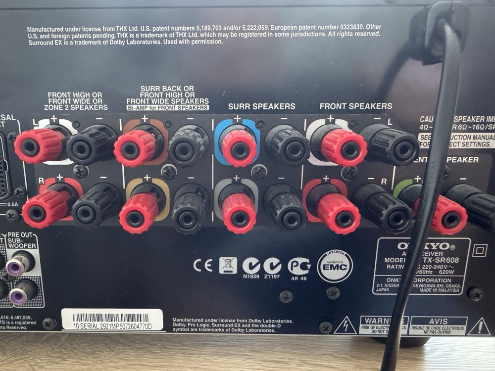 Amplituner wzmacniacz onkyo TX-SR608 TX SR608