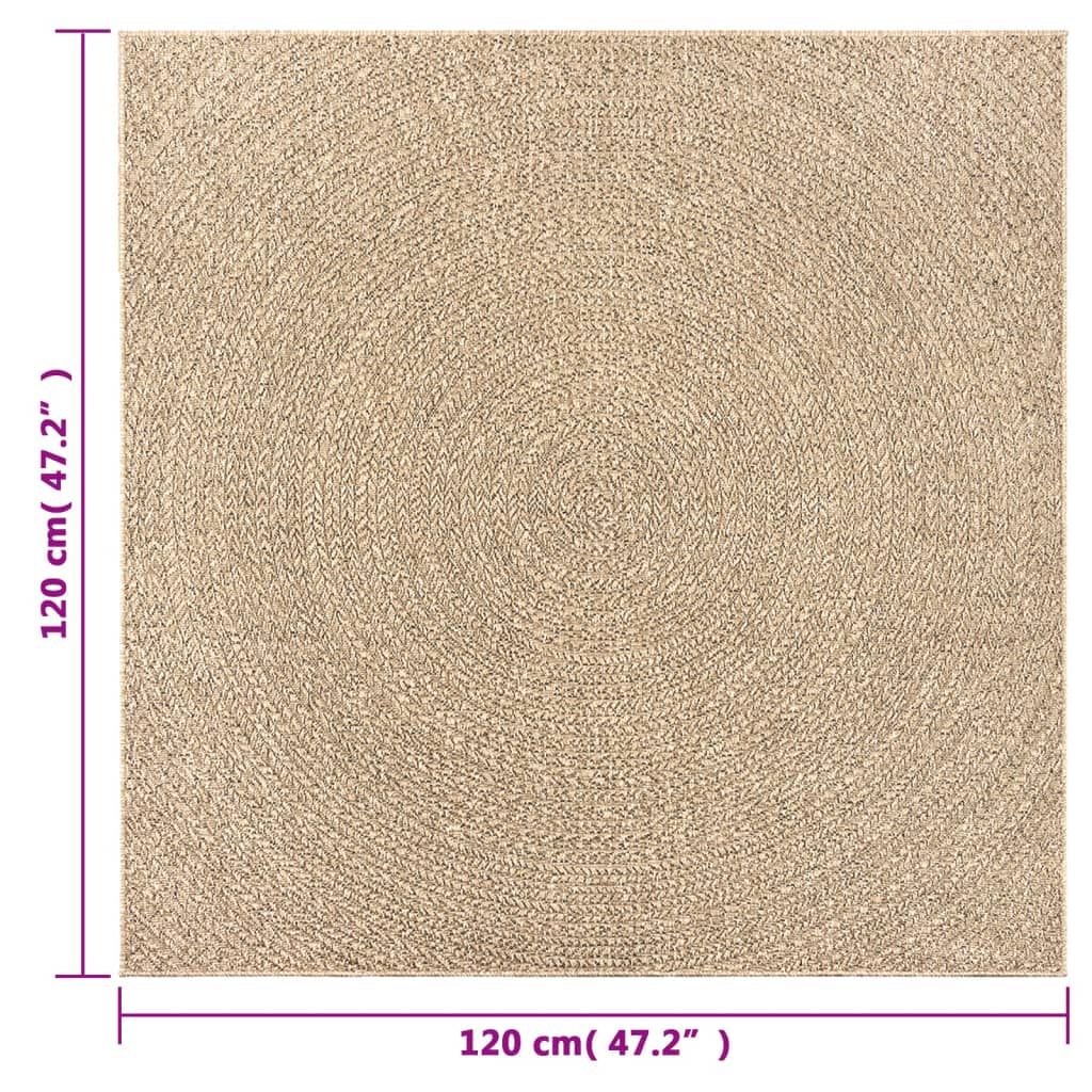 Vidaxl Dywan Zizur, 120X120 Cm, Stylizowany Na Jutowy