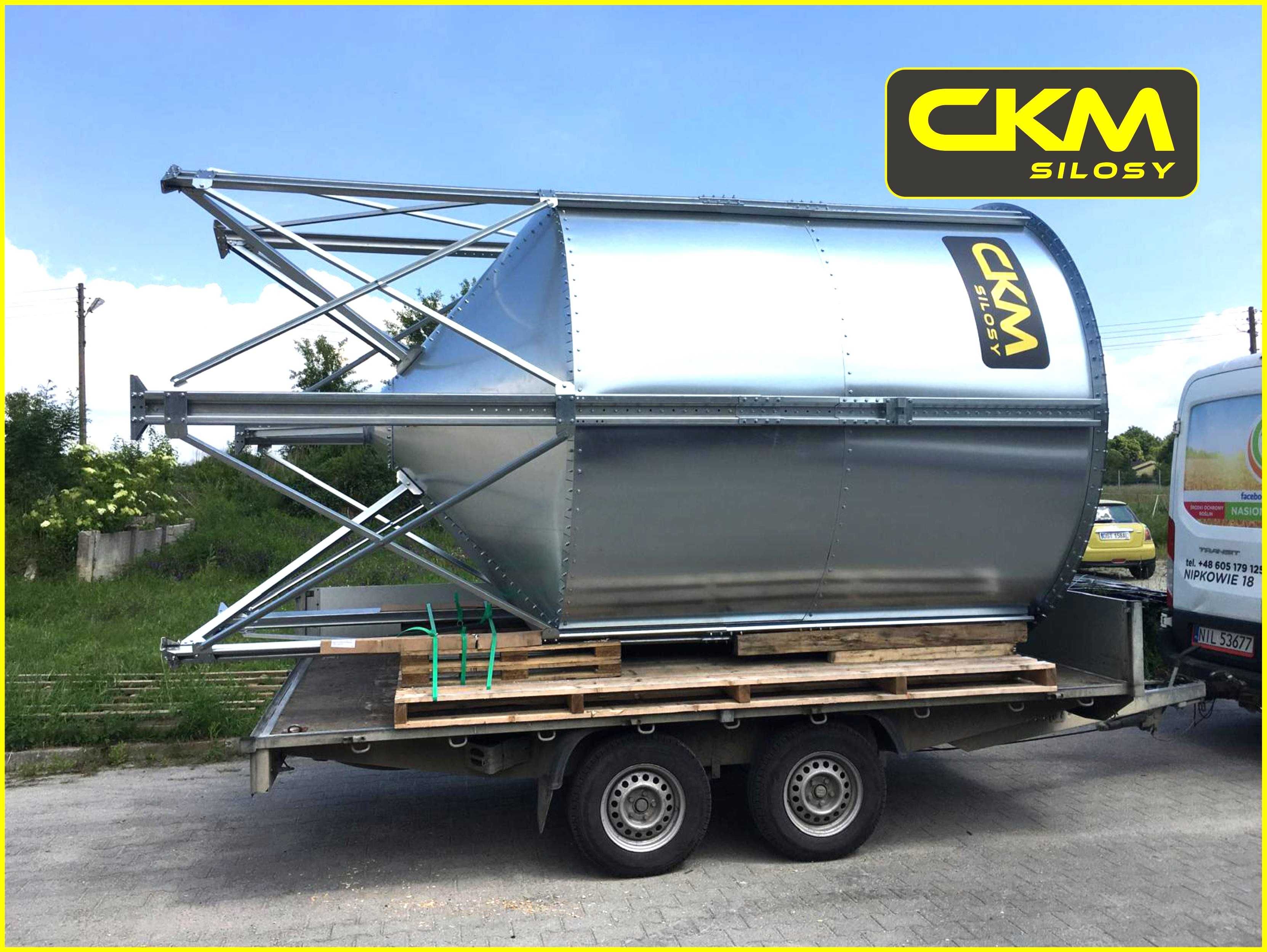 Silos lejowy paszowy CKM 18,8 m3, producent PL, od ręki