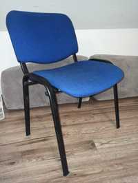 Krzesła biurowe 4 sztuki niebieski granat