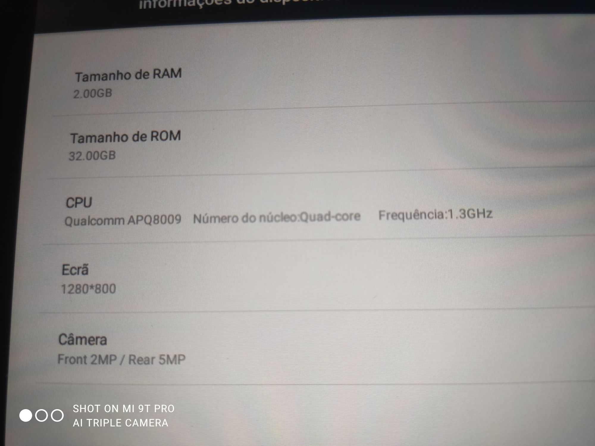 lenovo tb2-x30f 2gb 32gb écran 10.1 pouco usado