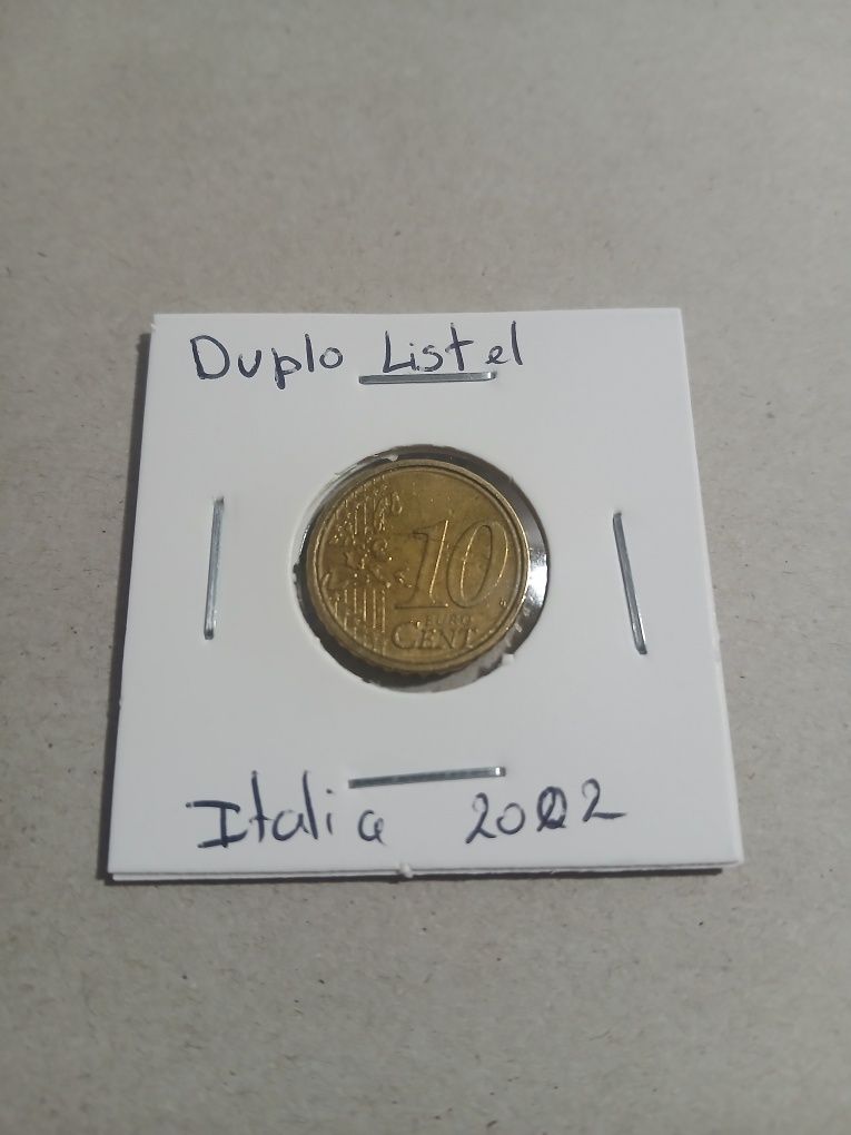 Moeda 10centimos  italia com erro