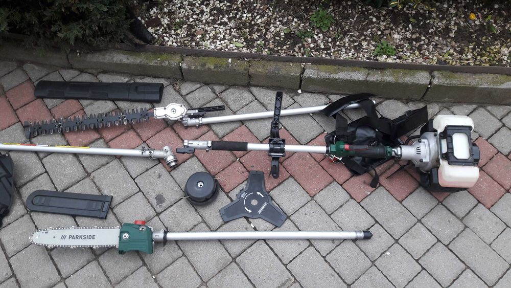 Mocna Kosa Spalinowa 4w1 Szpula / Tarcza / Piła / Nożyce PARKSIDE FV