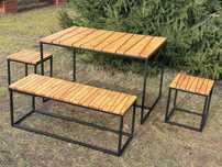 stolik drewno ława taboret akacja loftowe drewniane metal loft