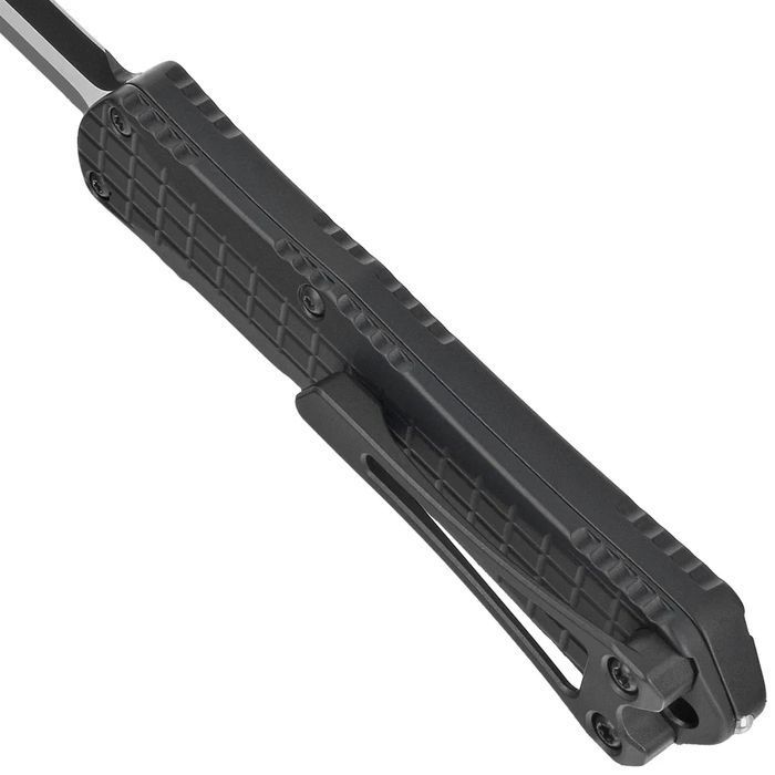 Nóż automatyczny OTF Heretic Manticore S D/E Black Frag Aluminium, Bla