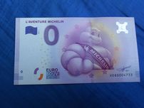 Nota de zero Euros França 2016 L'Aventure Michelin #005