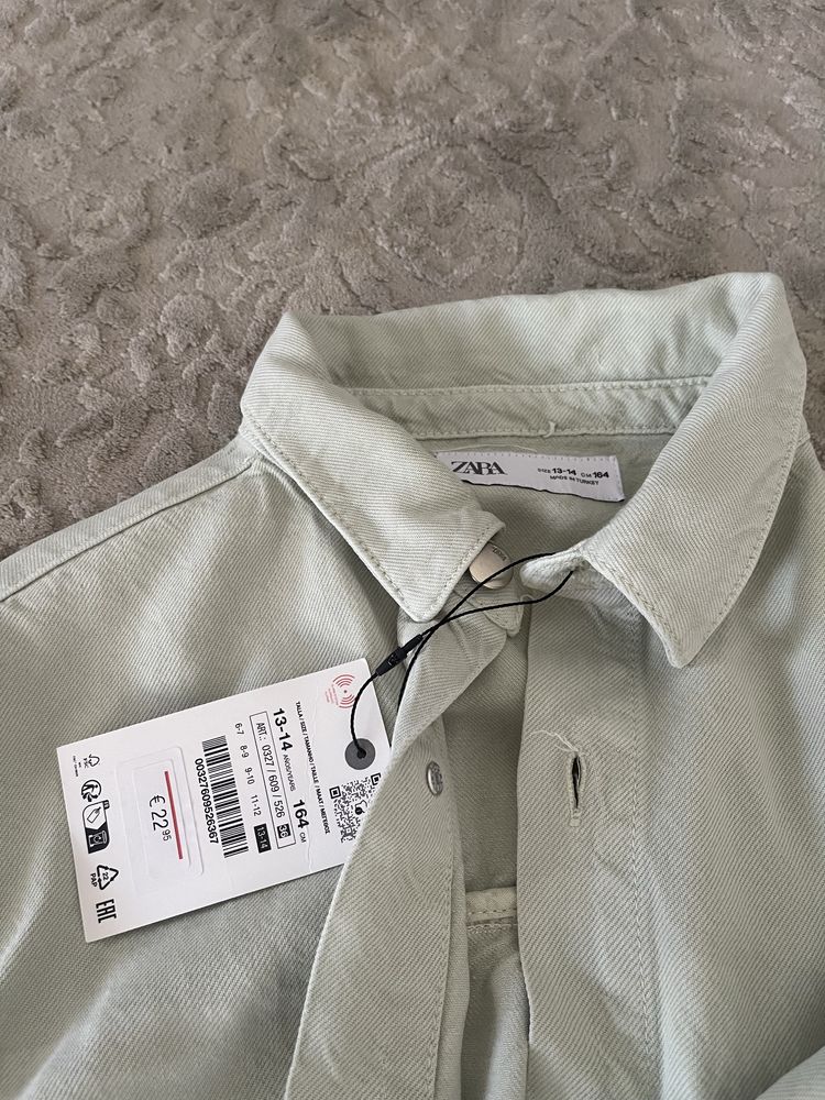 Zara джинсова сорочка рубашка куртка
