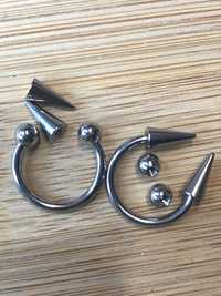 2 septum piercing STAL #316l  2szt 12x1.6+4 szruby