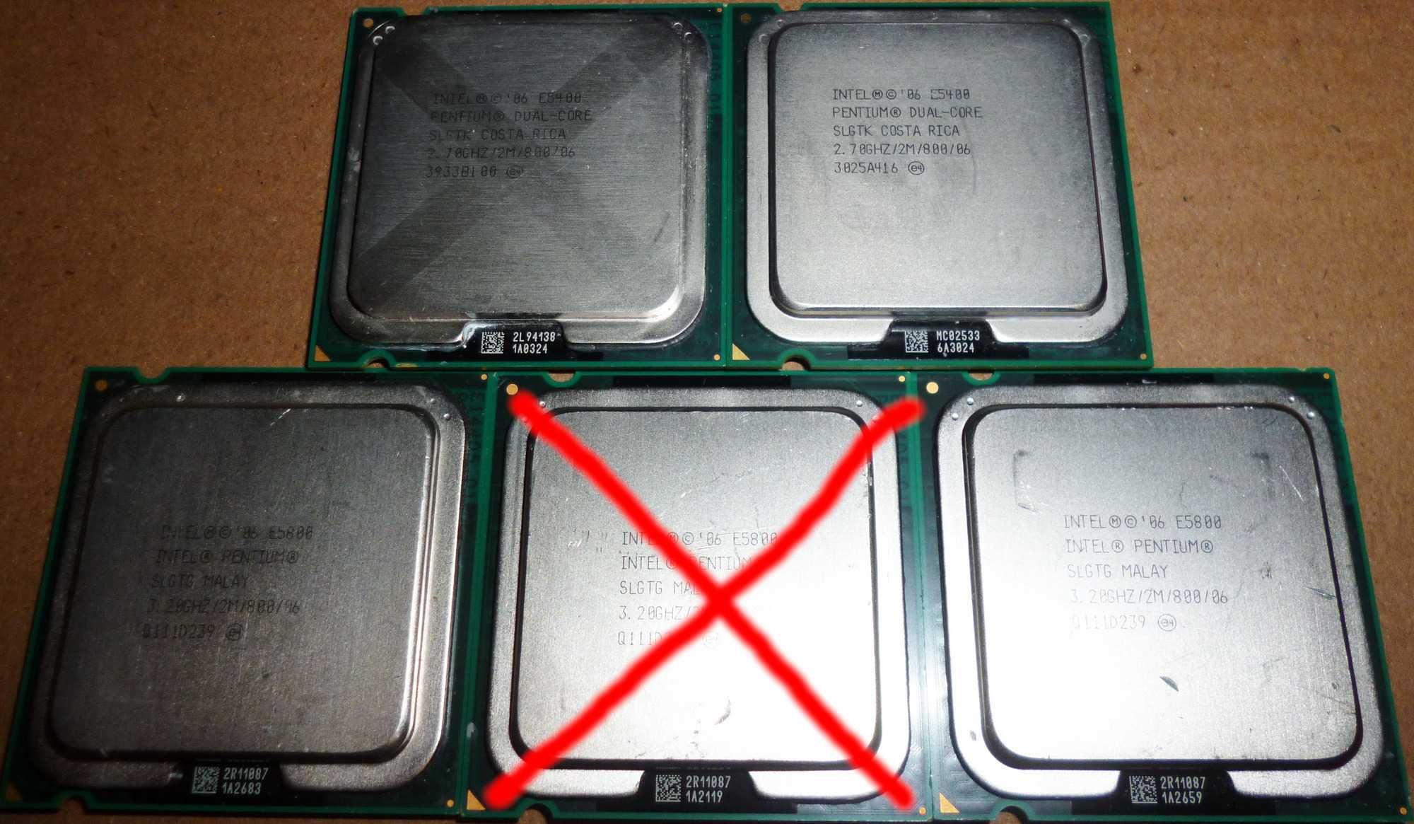 Лот б/у процессоров Intel сокет 775 (цена за все вместе)