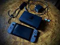 Nintendo Switch - komplet plus GRY, 100% sprawna