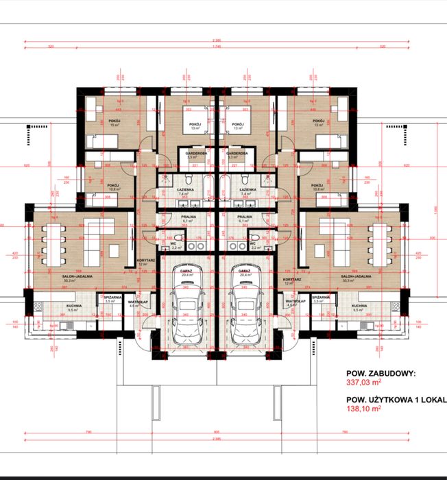 NOWOŚĆ! Nowoczesny dom- bliźniak Tarnowo Podgórne- duży ogród