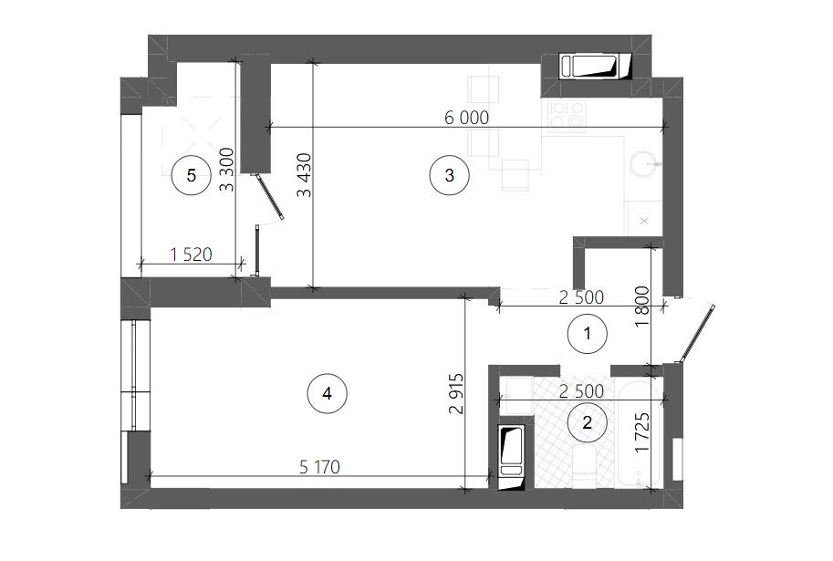 Продаж 1кім кв 43м2,ЖК Фруктова алея,Підголоско,без комісії