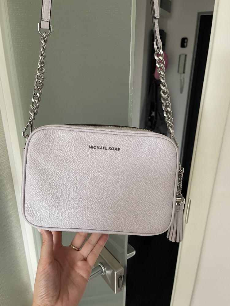 Torebka skórzana listonoszka Michael Kors basic