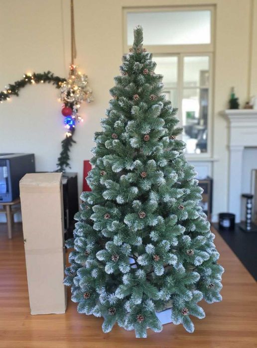 ‼️ Штучна ялинка новорічна зелена с шишками. Елка искусственная. Дроп