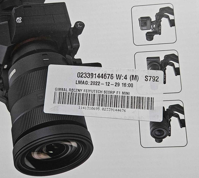 Gimbal FeiyuTech Scorp F1 Mini | IGŁA |+ Płytka do Pionowego Montażu