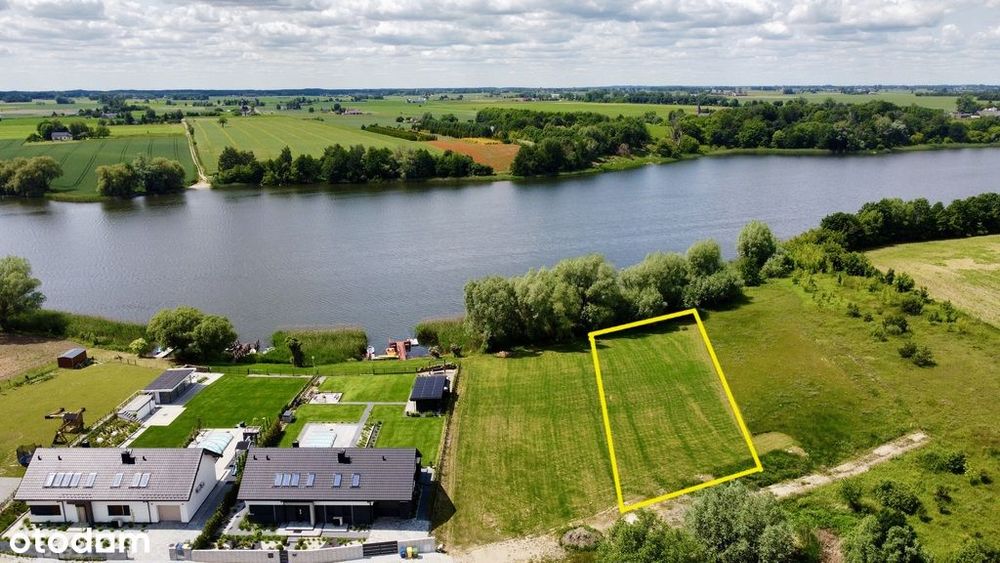 Działka z linią brzegową - gotowa do budowy domu