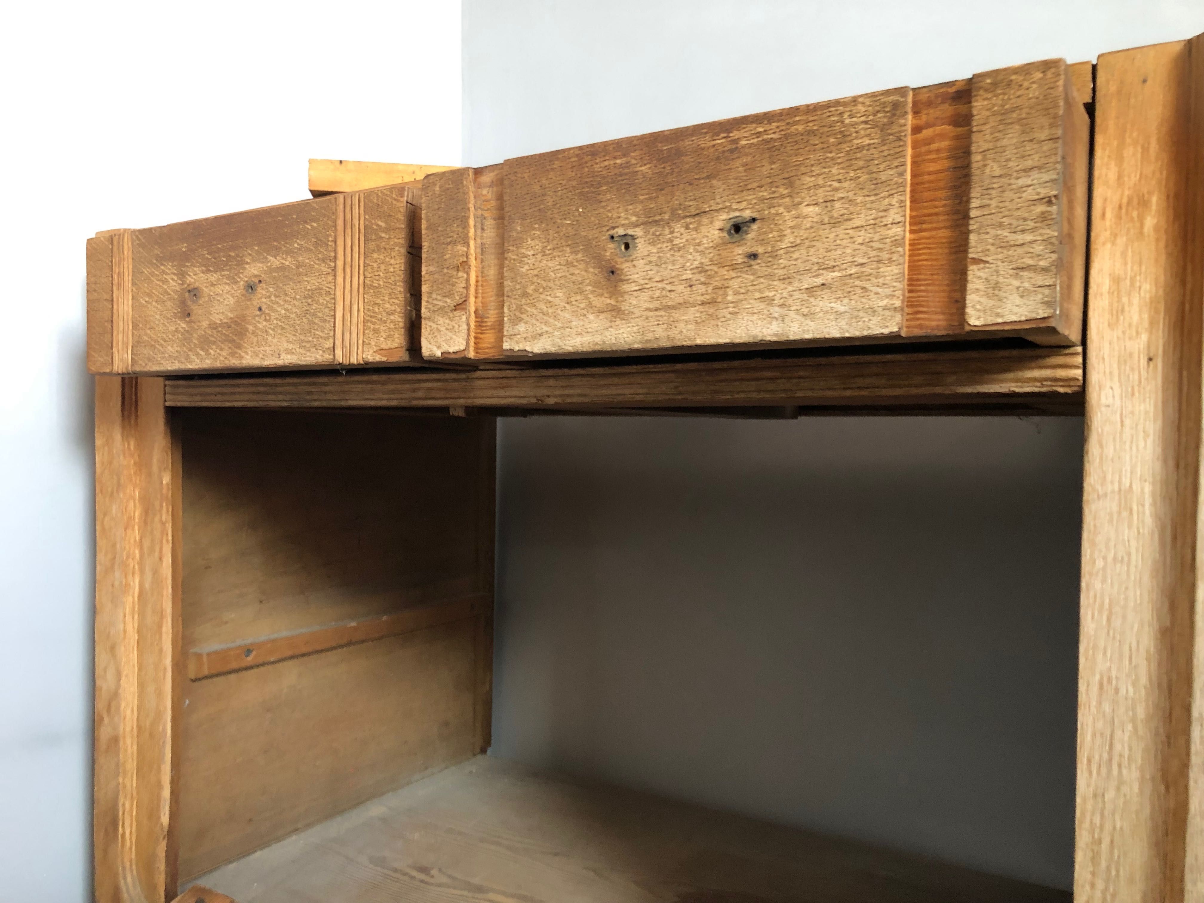 Szafka Komoda drewniana zabytkowa do renowacji Vintage