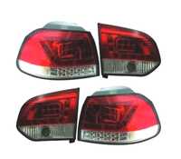 FAROLINS TRASEIROS LED PARA VOLKSWAGEN VW GOLF 6 MK VI 08-12 VERMELHO BRANCO