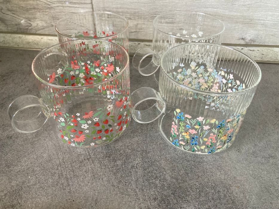 4 szklanki 430 ml cienkie szklo smukee