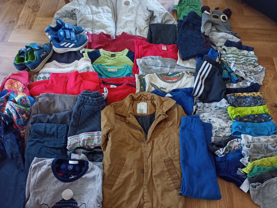 Zestaw 69 szt.ubranek dla chłopca, rozm.104,Zara,H&M,Gap,Next
