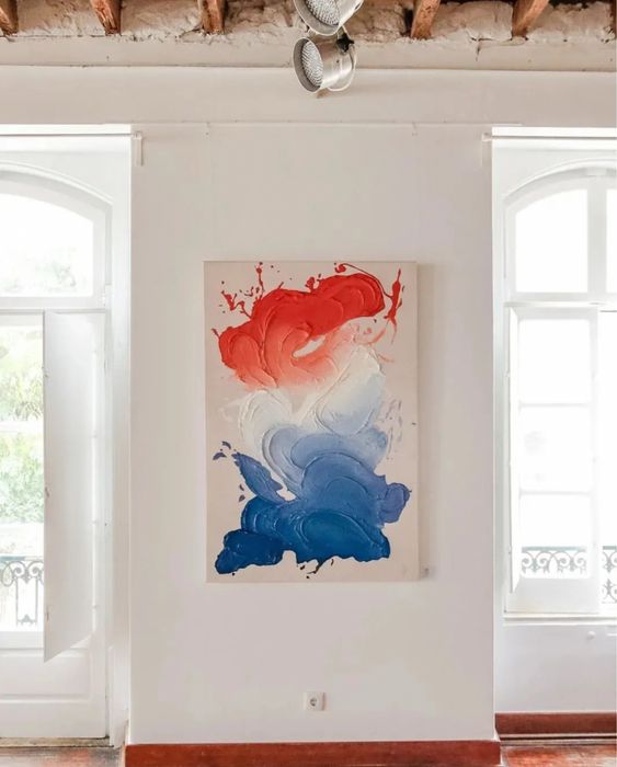 Pintura unique, quadros, abstracta, técnica mista, tela premium