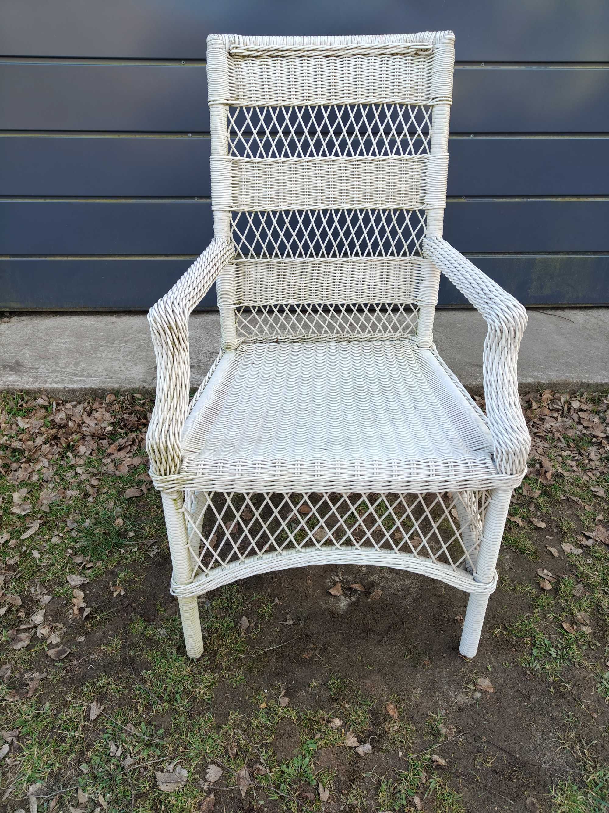 Vintage Krzesło ogrodowe z podłokietnikami z polirattanu DEDON Design