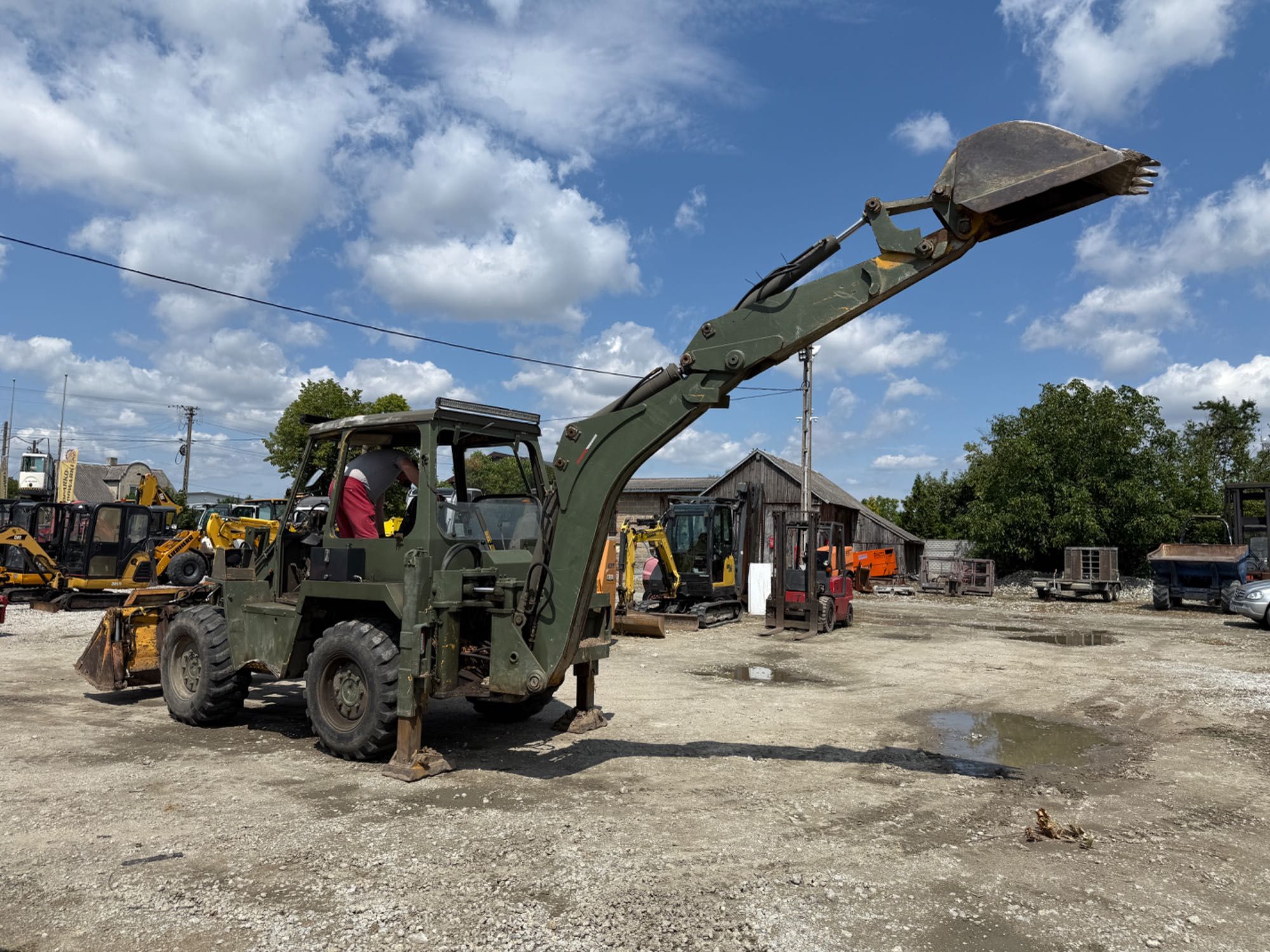 Koparko-Ładowarka Kramer 416 S łyżka otwierana tanio