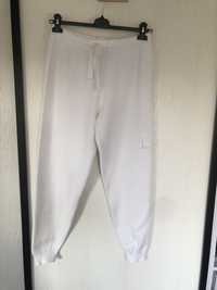 Białe ciepłe spodnie Ala dres damskie
