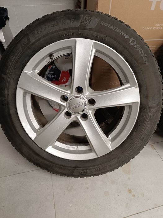 Alufelgi R17 5x112 z zimowymi oponami